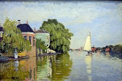 28B Houses on the Achterzaan - Claude Monet 1871 - Robert Lehman Collection New York Metropolitan Museum Of Art.jpg